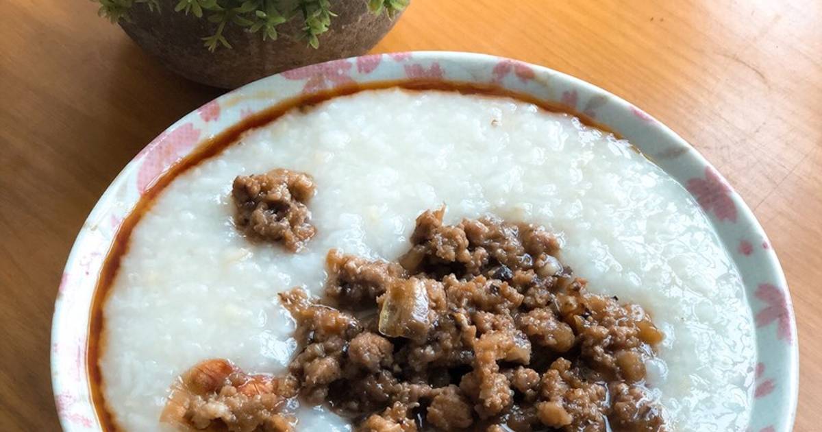 Cháo thịt băm cho bữa sáng bận rộn