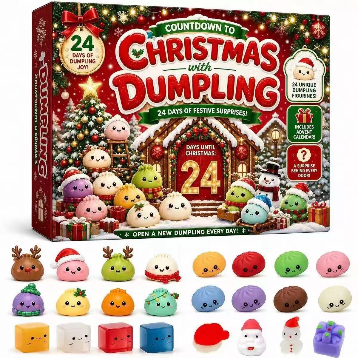 Christmas Advent Calendar with 24 surprise toys