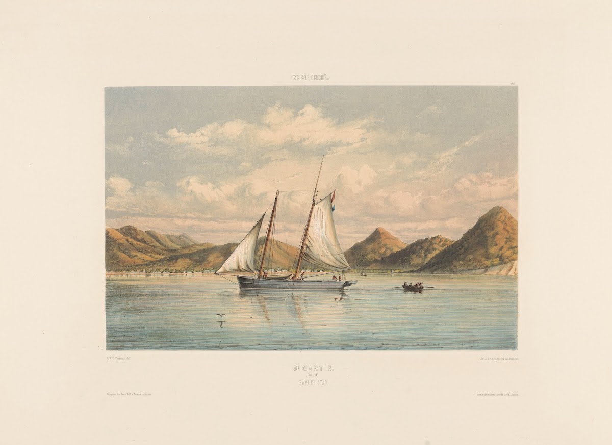 St Martin Baai en stad 1860 1862