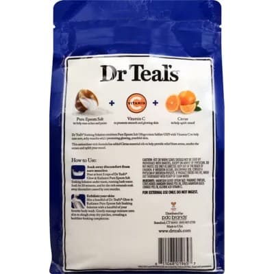 Sales de baño Dr. Teal's™ Glow & Radiance con sales de Epsom, 1.36 kg
