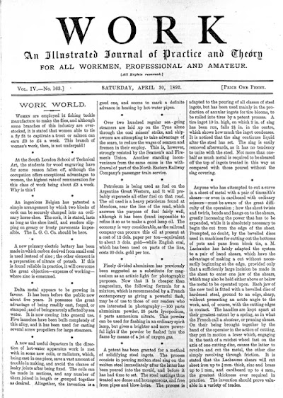 work magazine 163 1892