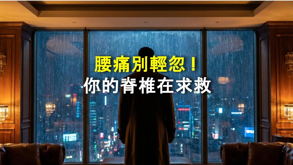 腰痛別輕忽！你的脊椎在求救