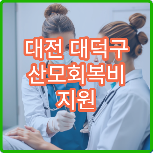 대전 대덕구 산모회복비 지원 사업 신청 방법 및 50만원 혜택