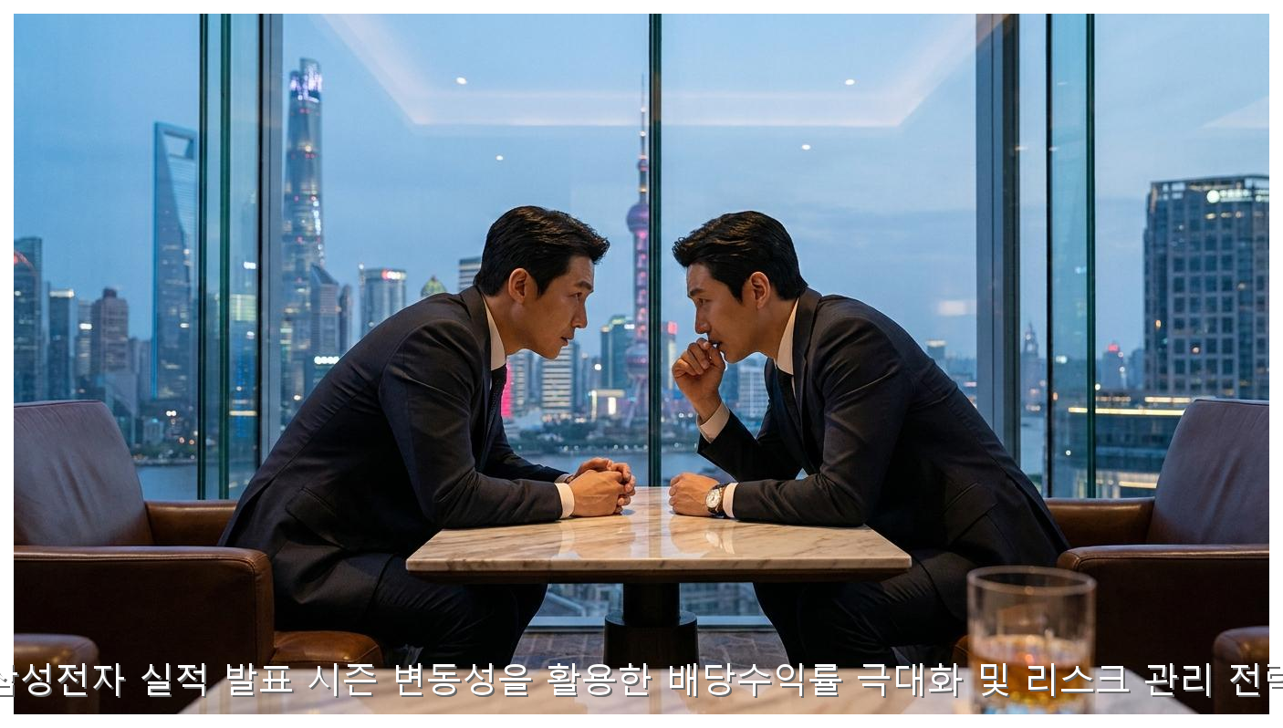 삼성전자 실적 발표 시즌 변동성을 활용한 배당수익률 극대화 및 리스크 관리 전략 핵심 안내 및 분석 인포그래픽 (6)