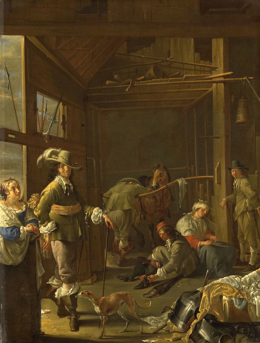 Soldiers in a Stable c 1655