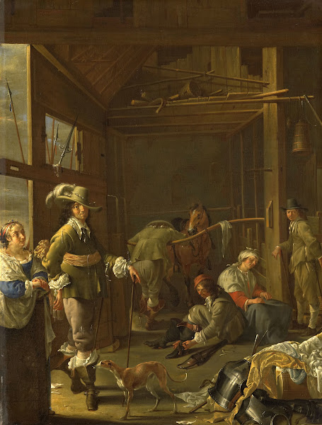 Soldiers in a Stable c 1655