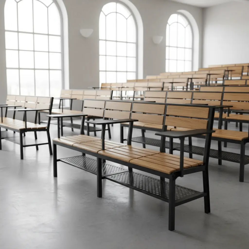 Rekomendasi bangku kuliah besi untuk pengadaan kampus