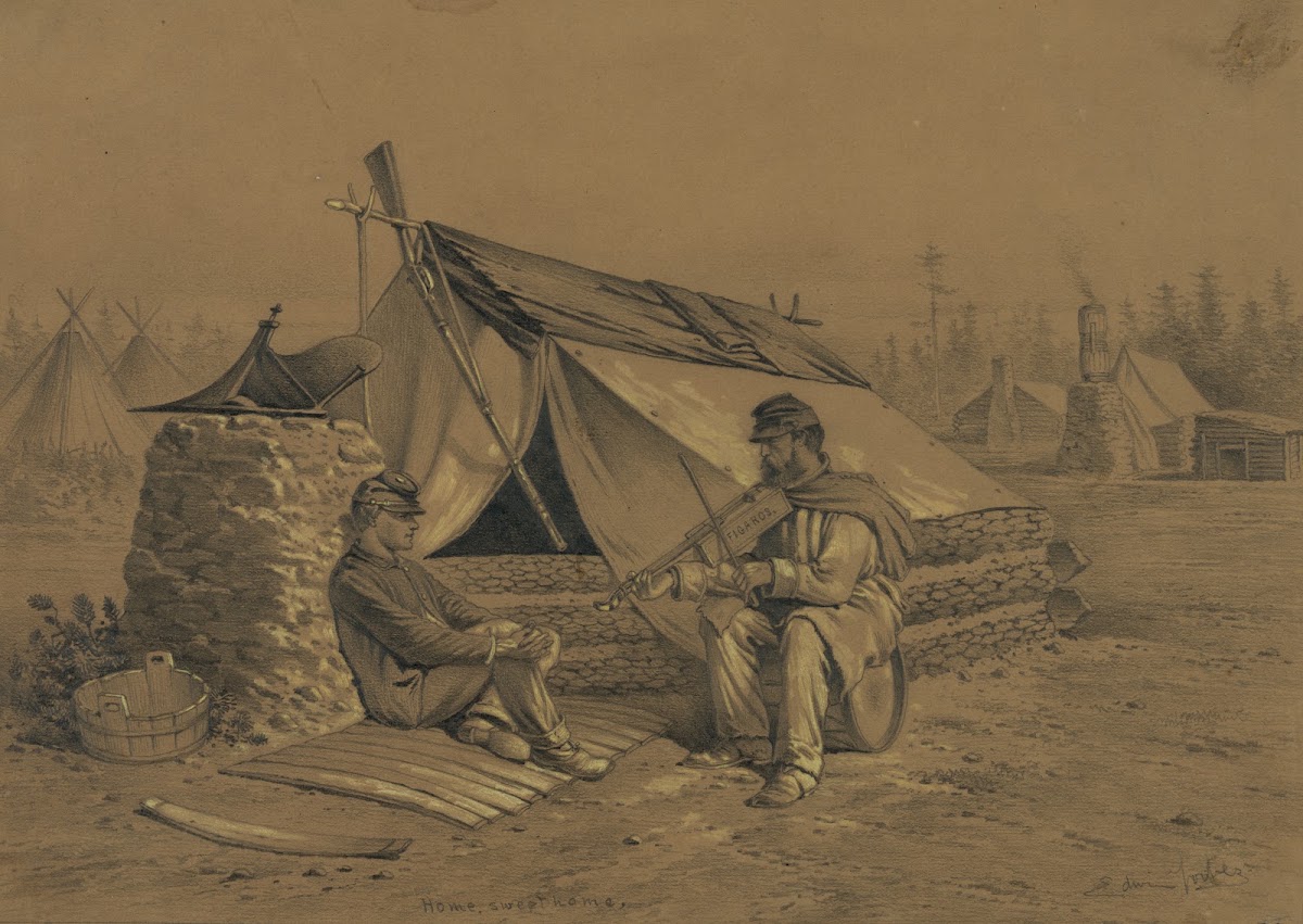 Home sweet home A scene in winter camp 1861 1876