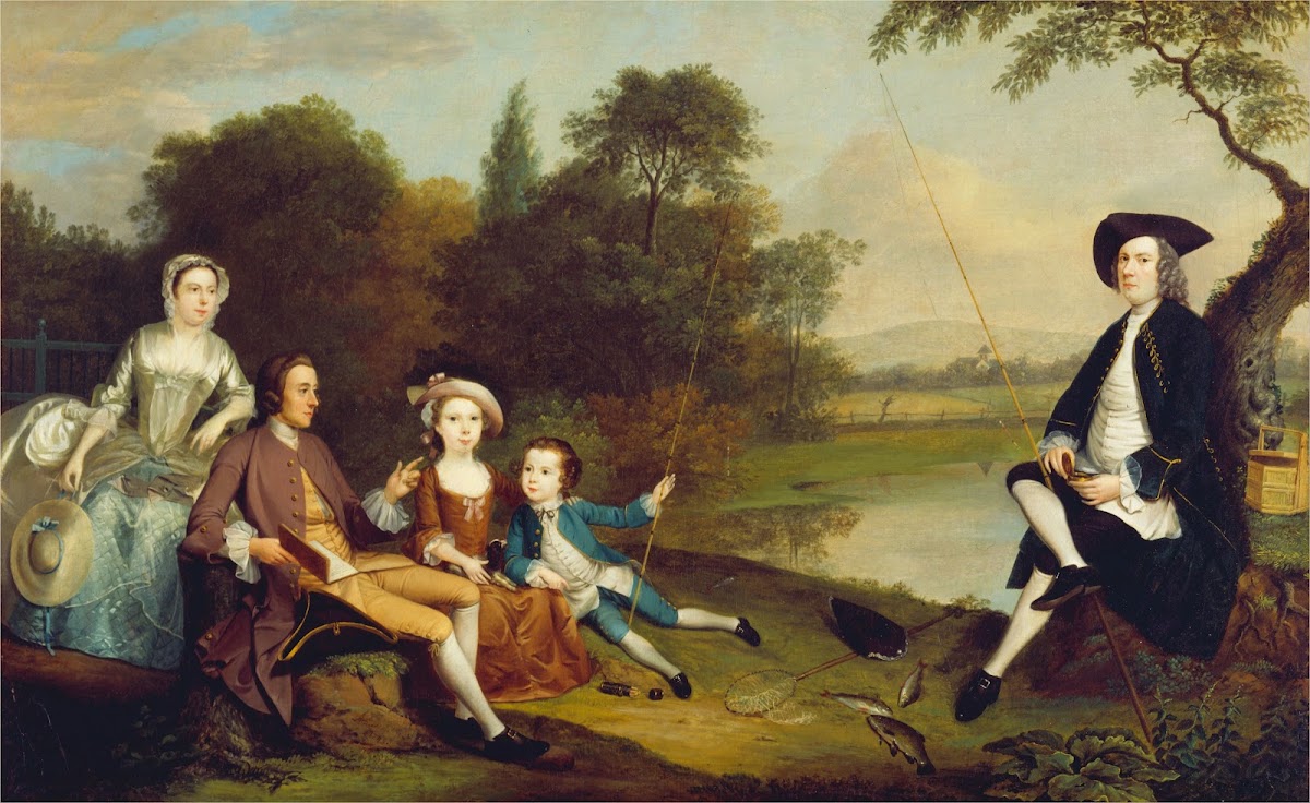Portrait Of A Family Traditionally Known As The Swaine Family Of Fencroft Cambri