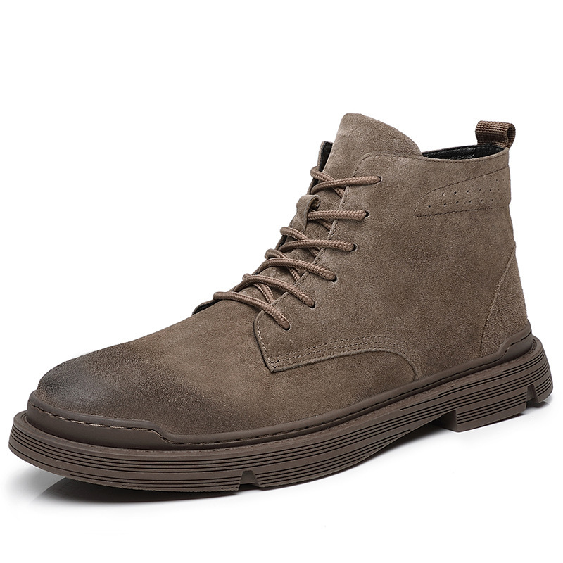 Men's Boot, Genuine Leather, Vintage Style, Shock Absorbing