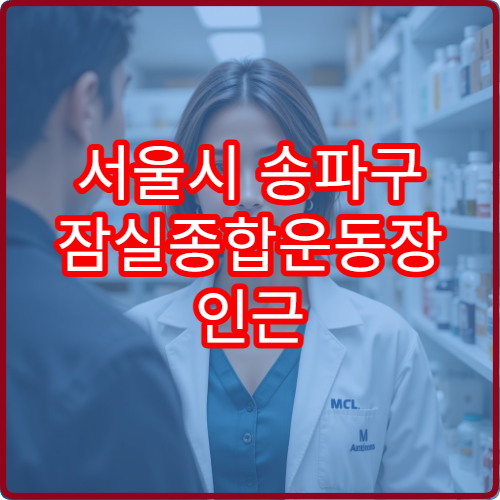 서울시 송파구 잠실종합운동장 인근 잠실동 평일 야간 약국 정보