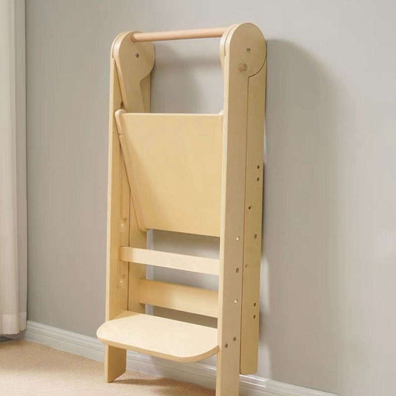 Montessori-Lernturm aus Holz, klappbar, 91×46×48 cm