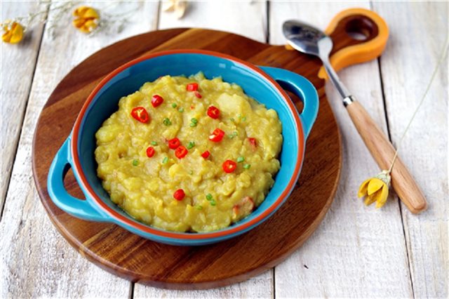 Khoai Tây Nghiền Sốt Nước Tương Với Cà Ri