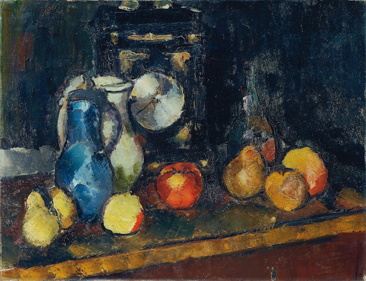 Stillleben Mit Uhr 1914