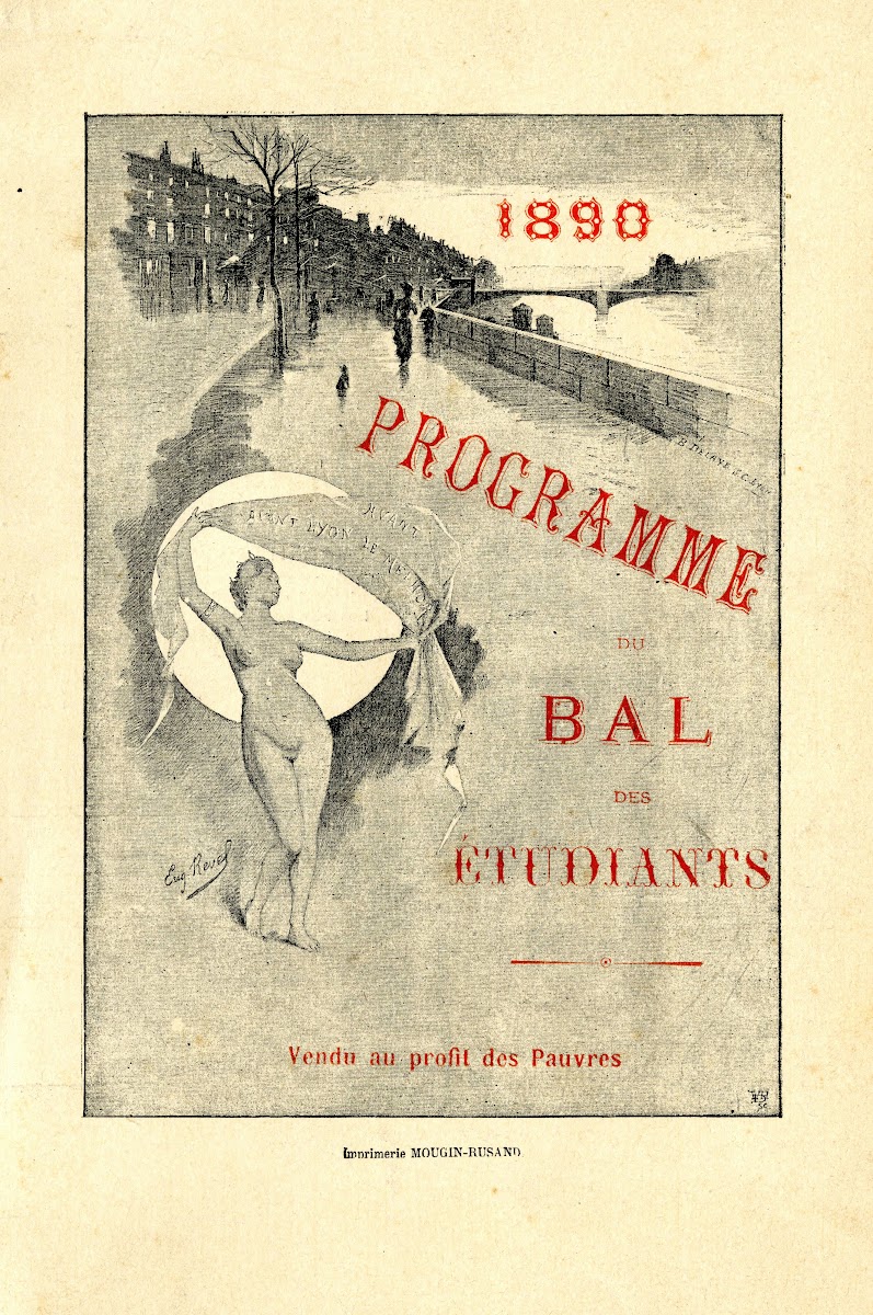 Programme Du Bal Des ÉTudiants 1890