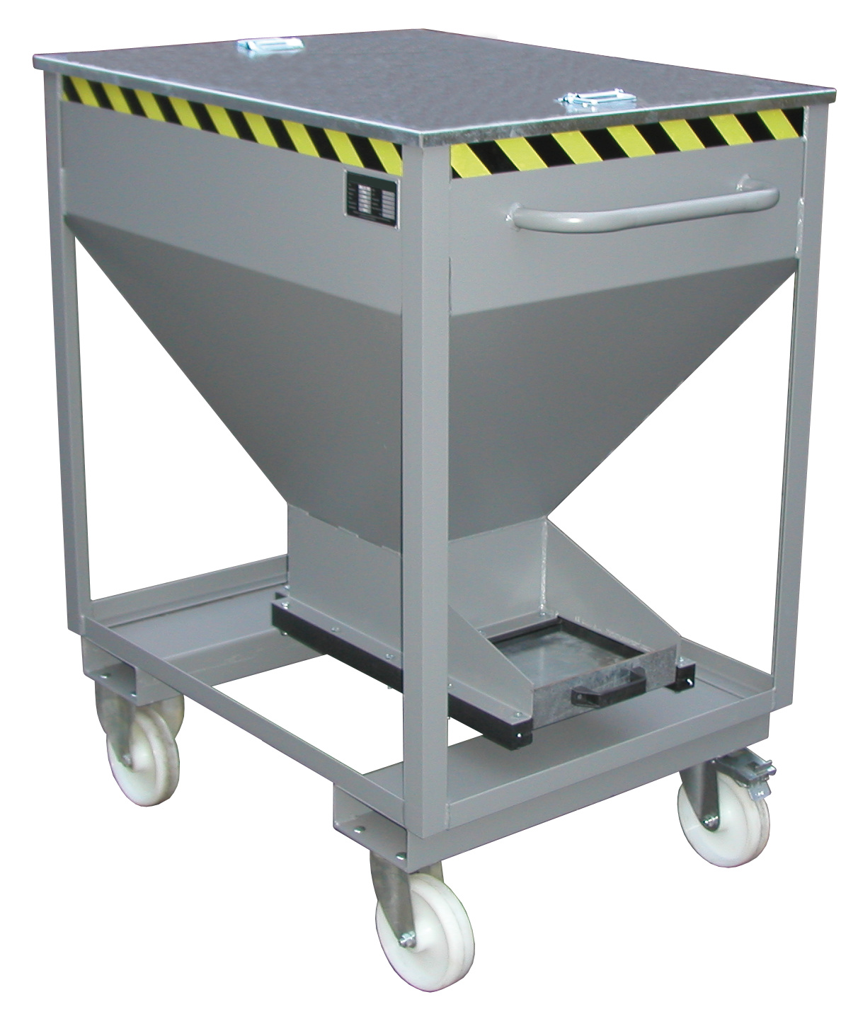 Silocontainer SRE-D 375, gelakt, Muisgrijs