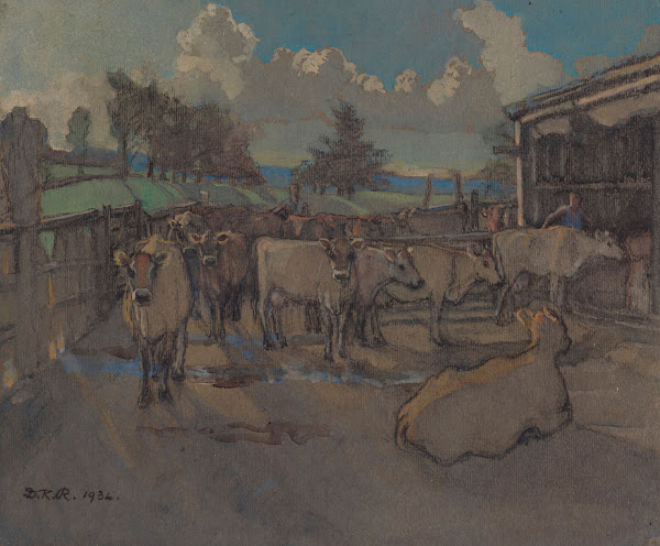 The first seven of seventy evening milking 1934