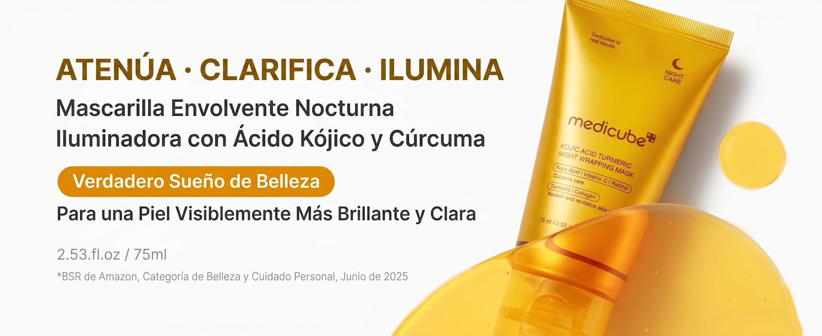 Mascarilla nocturna Medicube con textura cremosa