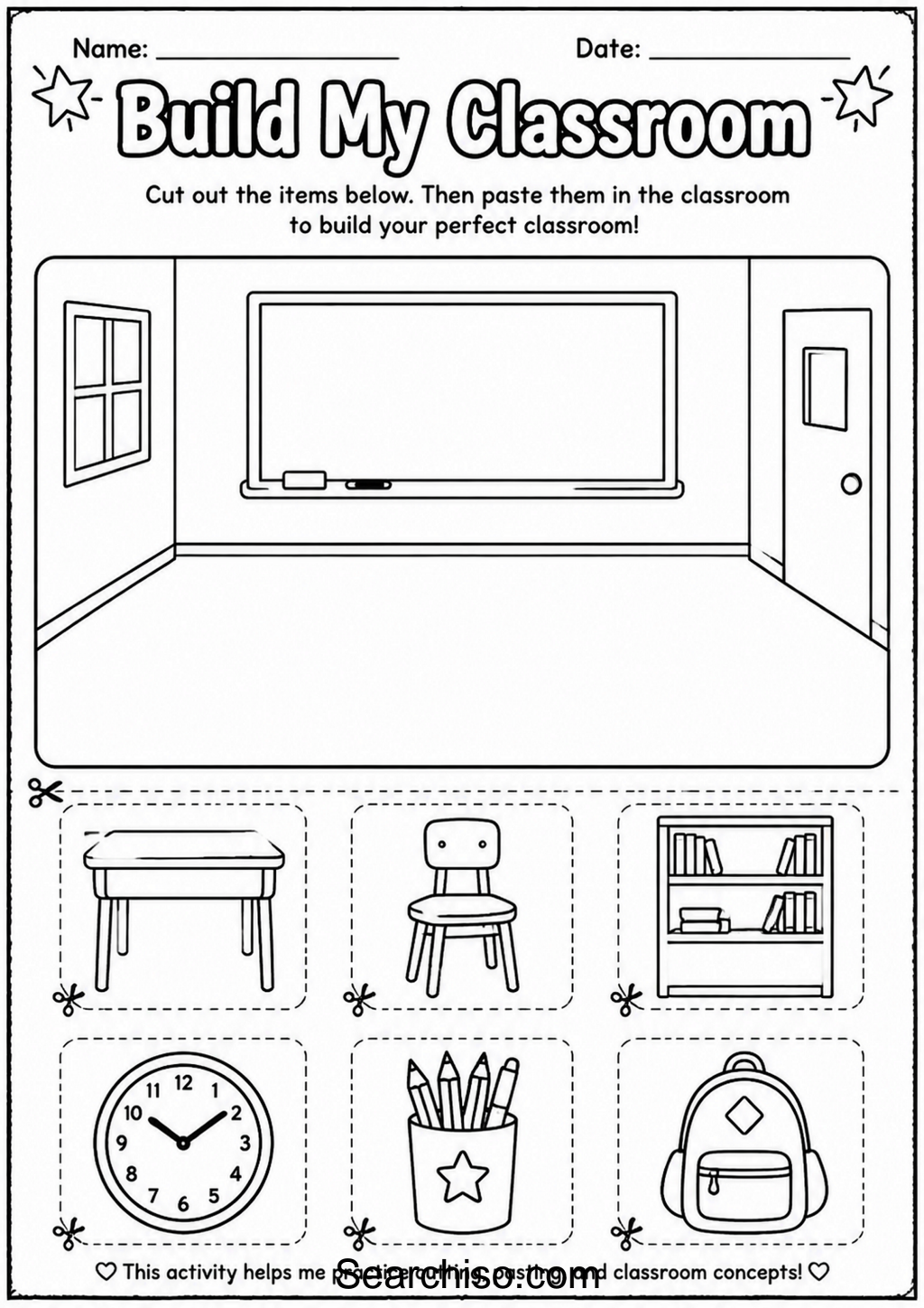 Build My Classroom Cut and Paste