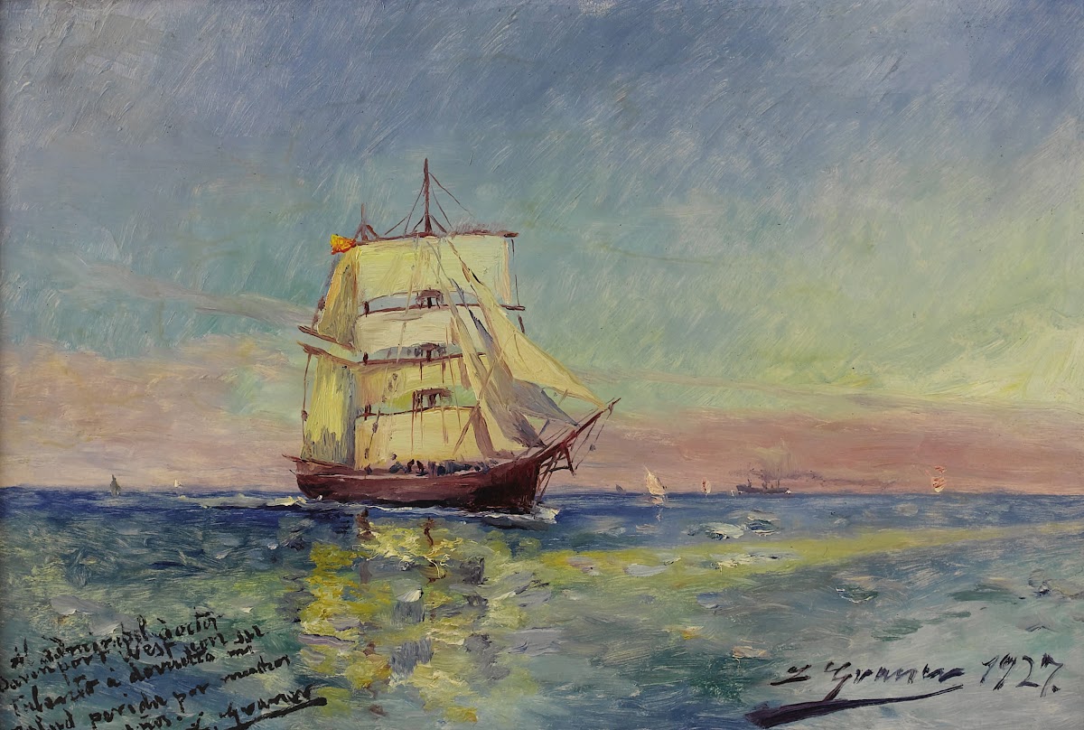 Nave Sobre el Mar Ship at Sea 1927