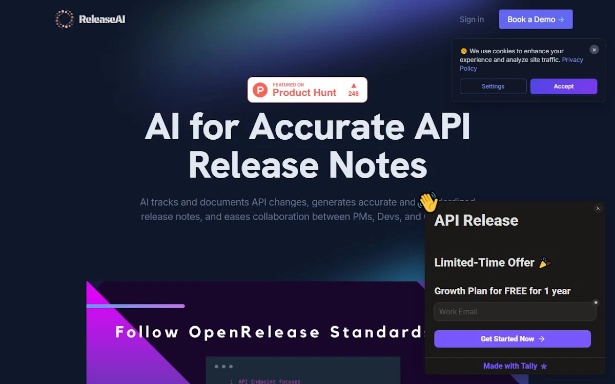 Captura de Release AI