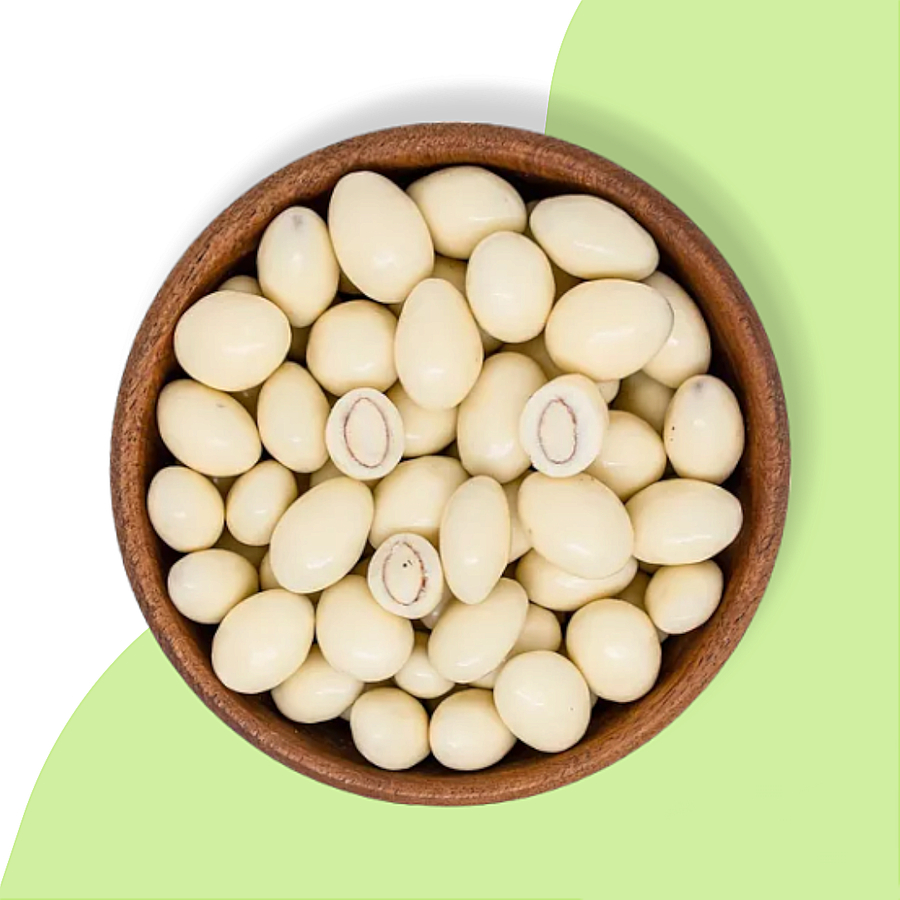 Almendras con chocolate Blanco