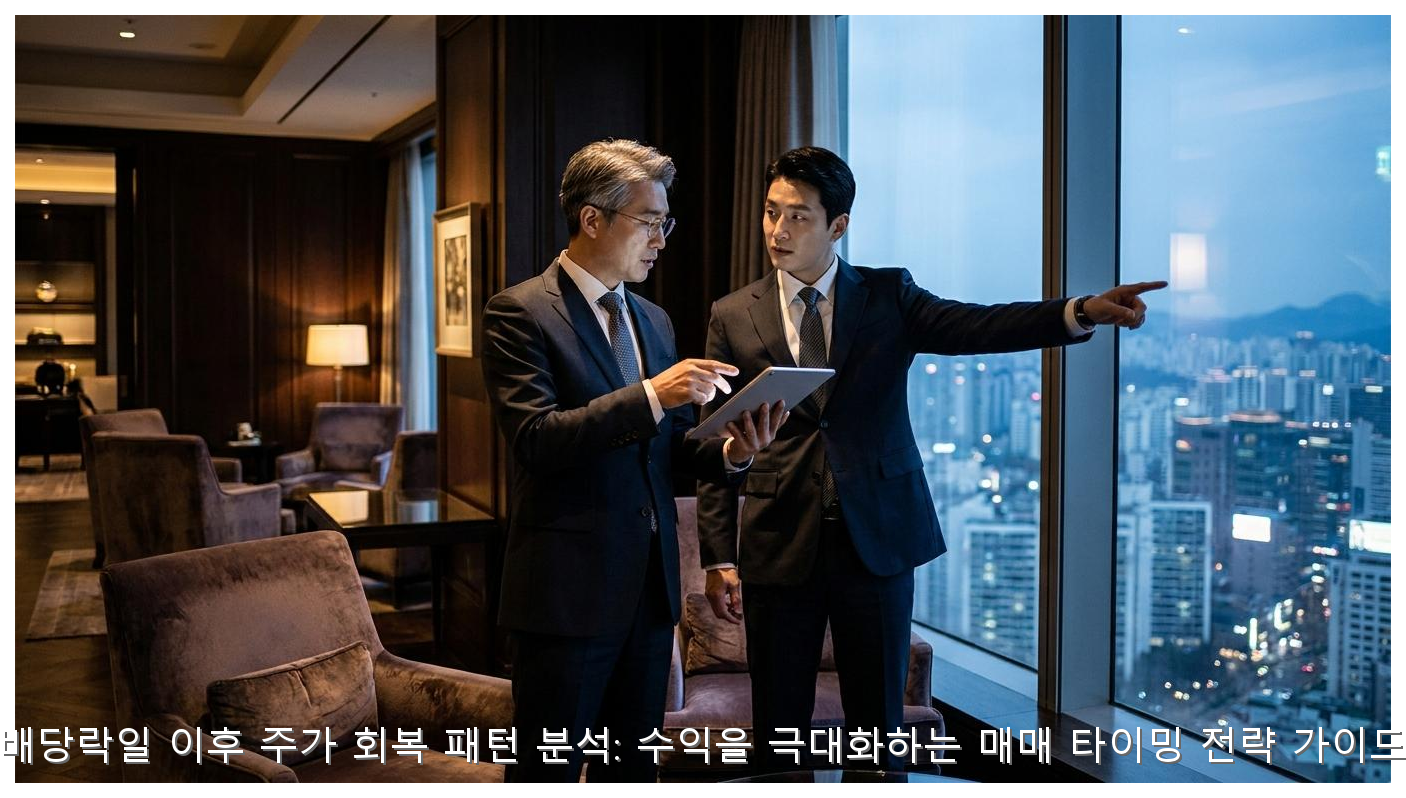 배당락 주가 회복 전략: 수익 극대화 매매 타이밍 핵심 안내 및 분석 인포그래픽 (6)