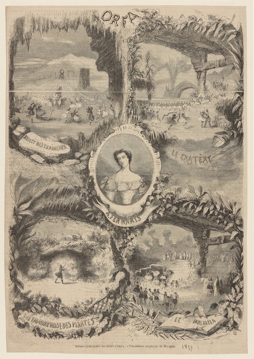 Orfa Ballet Des Traineux Le CratèRe Metamorphose Des Plantes La Walhalla 1857