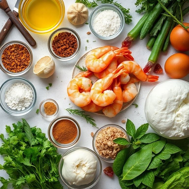 Ingredients for Honey Garlic Shrimp Skillet Recipe – Quick & Easy Dinner