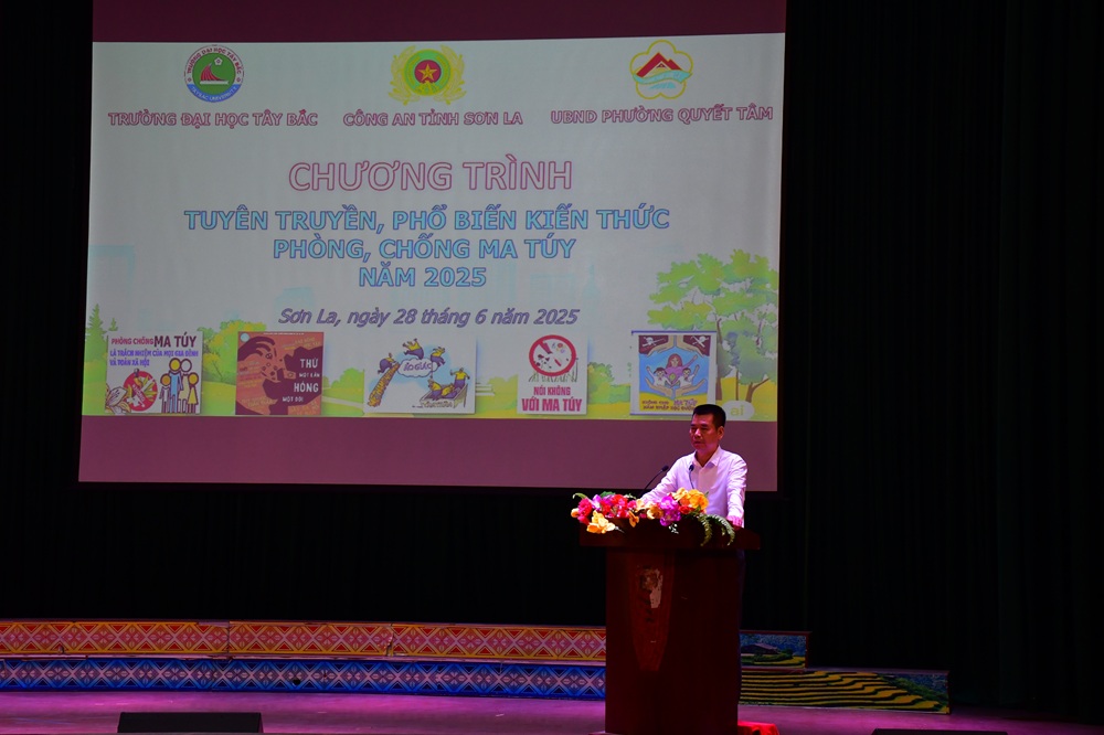 Chương trình tuyên truyền, phổ biến kiến thức phòng, chống ma túy cho sinh viên năm 2025 tại Trường Đại học Tây Bắc