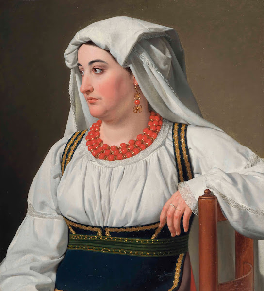Una Ciociara Portrait of a Roman Country Girl 1816