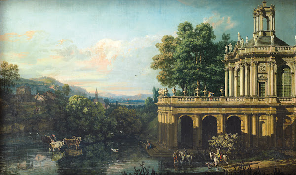 Architectural Caprice with a Palace 1765 1766