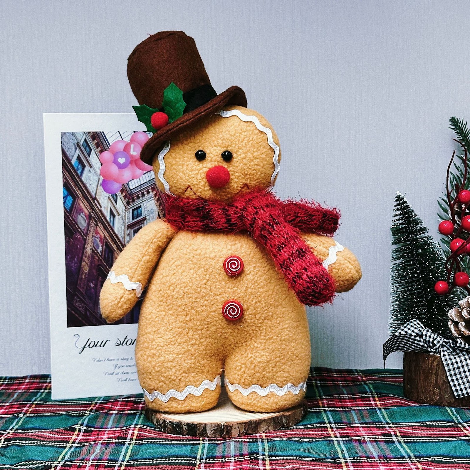 Decorative Gingerbread Man Doll for Christmas