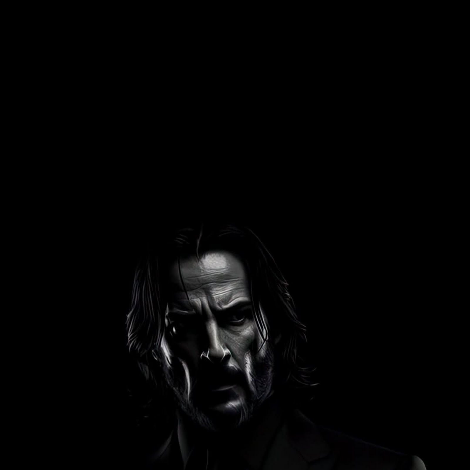 Download John Wick Shadowy Portrait Full HD iPhone