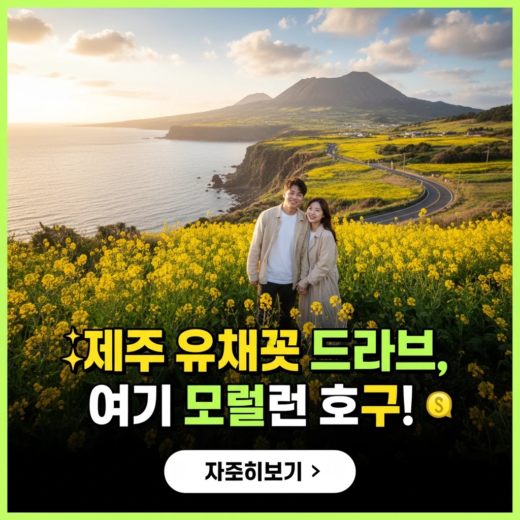 제주 유채꽃 드라이브: BEST 5 코스 & 완벽 가이드 (2026년)