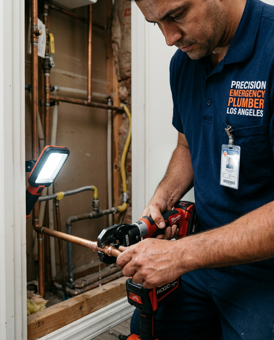 What do I do if my water supply line is leaking?