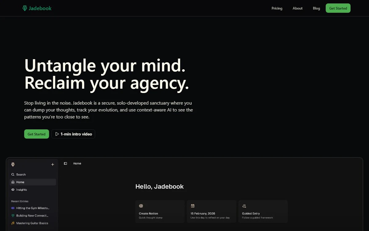 Captura de Jadebook