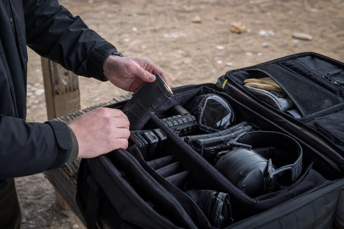 first-time shooting range checklist range bag essentials