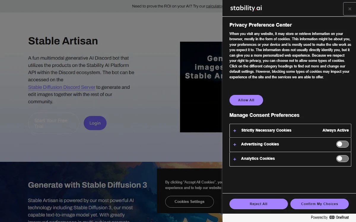 Captura de Stable Artisan