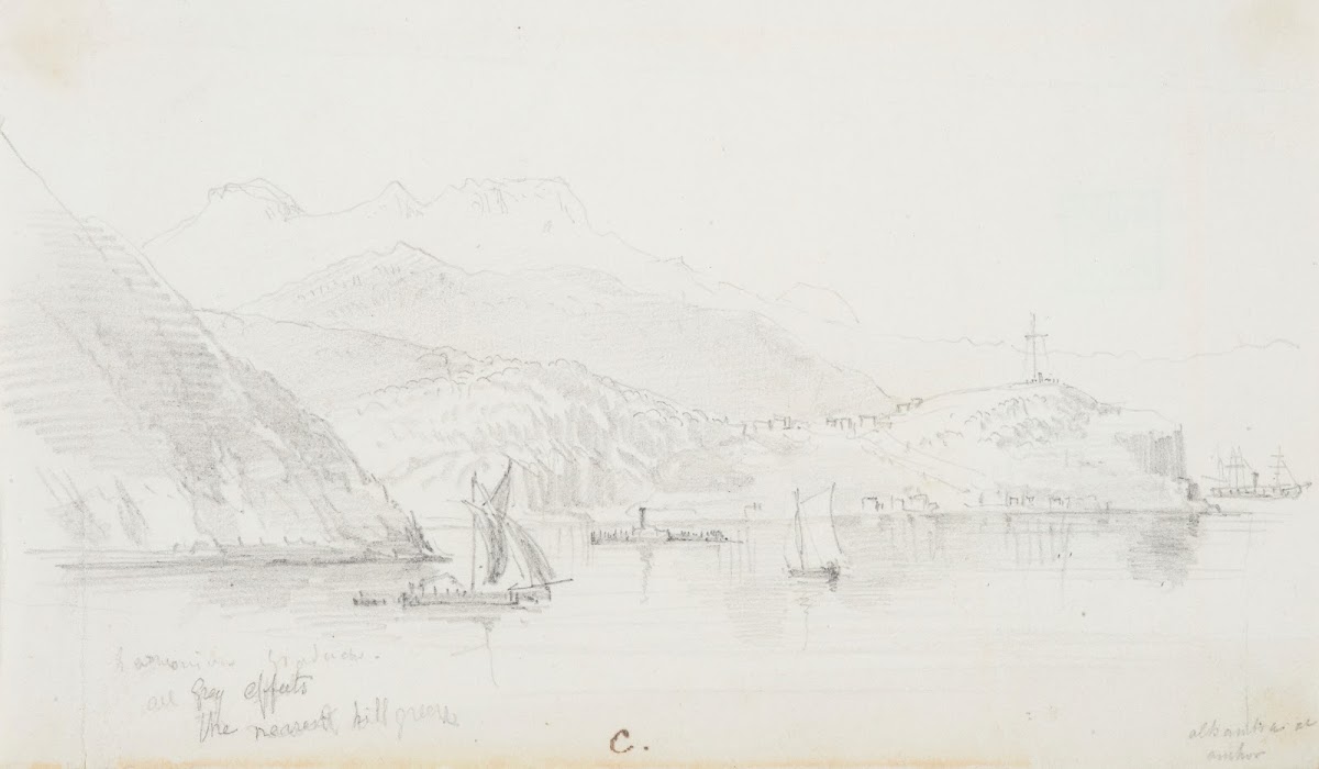 Alhambra at anchor Port Chalmers 1865