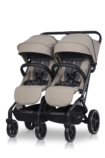 Коляска для двійні Easy-Go Echo 2024 бежевий