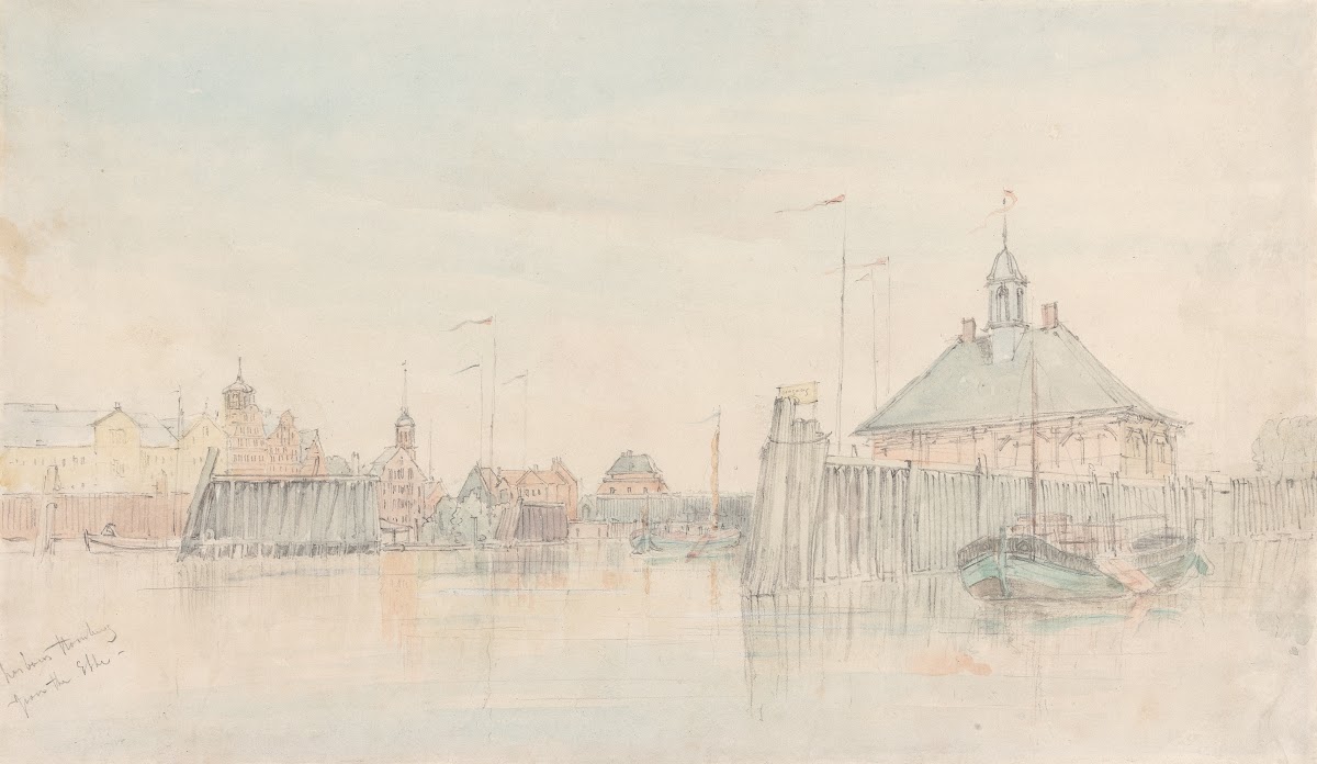Harbour Hamburg from the Elbe