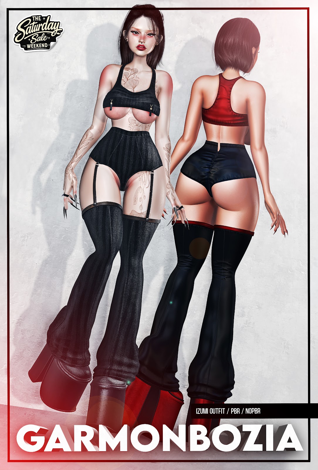 Top&bottom/PBR and no-PBR/Legacy, Reborn, Waifu, LaraX