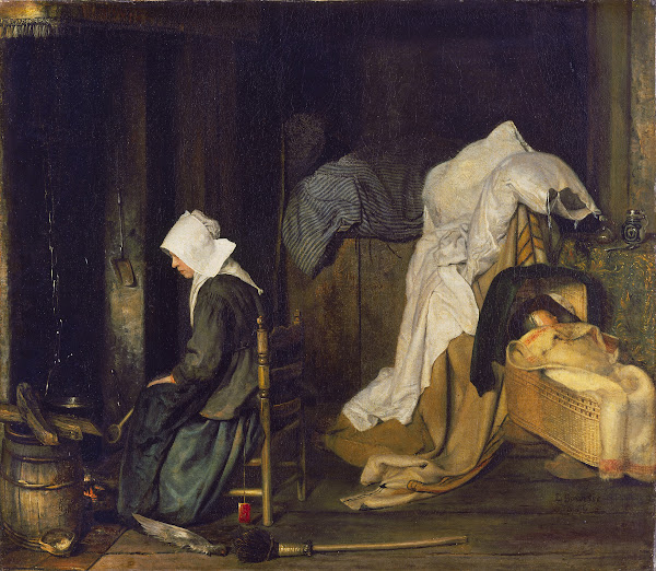 Interior with Woman Cooking 1656