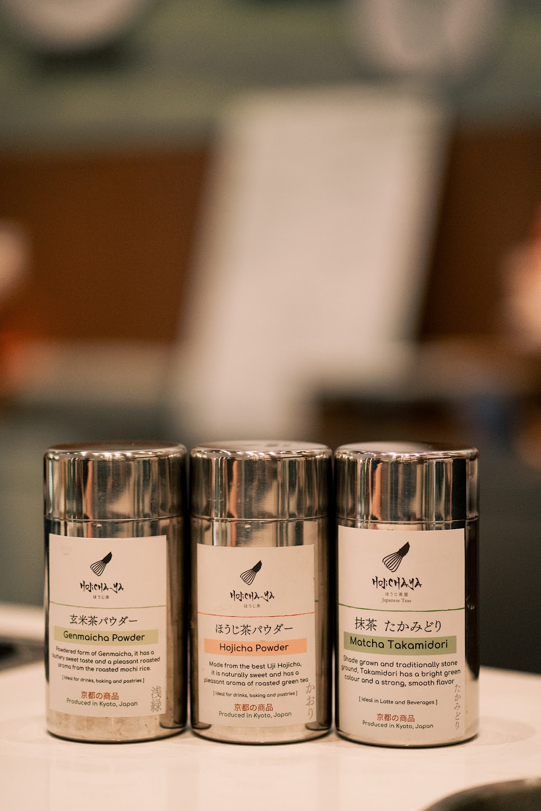 HojichaYa powder tins