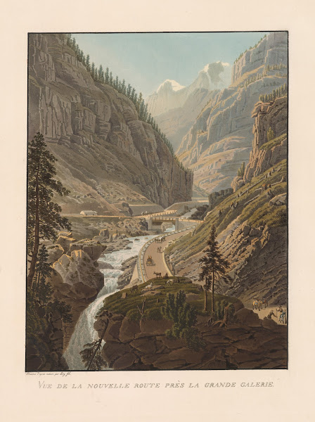 Vue de la nouvelle route près la Grande Galerie 1811