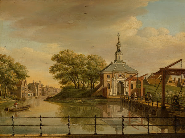 View of the Zijlpoort Leiden 1773