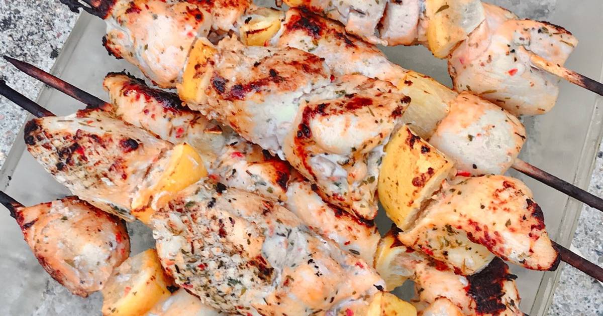 Gà Sốt Chanh Xiên Que Nướng