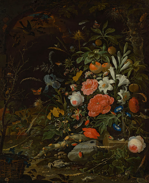 Flowers and tiny creatures  Vanitas