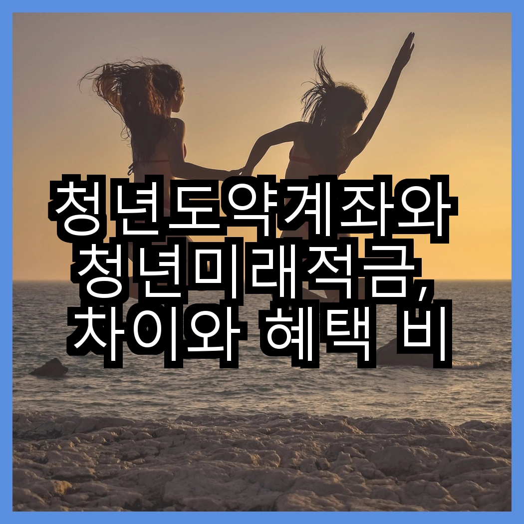 청년도약계좌와 청년미래적금, 차이와 혜택 비교로 보는 최적 선택 전략 썸네일
